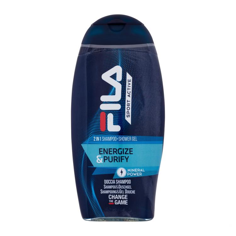 Fila Sport Active Energize &amp; Purify 2in1 Shampoo + Shower Gel Duschgel für Herren 250 ml