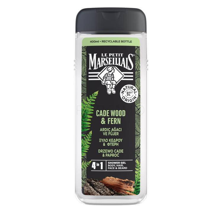 Le Petit Marseillais Cade Wood &amp; Fern Duschgel für Herren 400 ml