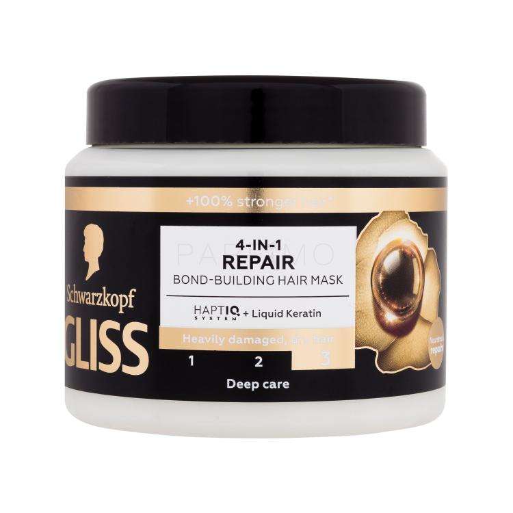 Schwarzkopf Gliss Repair 4-in-1 Hair Mask Haarmaske für Frauen 400 ml