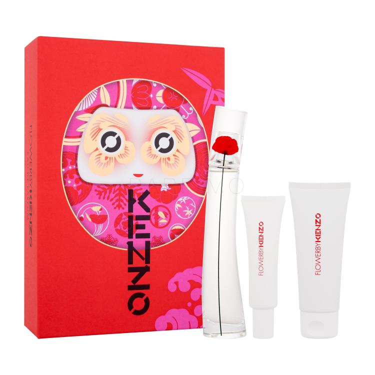 KENZO Flower By Kenzo Geschenkset Eau de Parfum 50 ml + Körperlotion 75 ml + Handcreme 20 ml