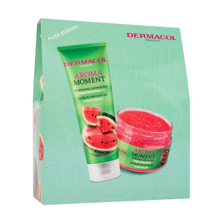 Dermacol Aroma Moment Fresh Watermelon Geschenkset Fresh Watermelon Duschgel 250 ml + Fresh Watermelon Körperpeeling 200 g