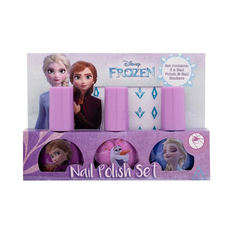 Lip Smacker Disney Frozen Nail Polish Set Geschenkset Nagellack 3 x 4 ml + Nagelsticker