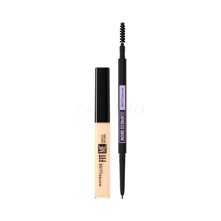 Set Concealer Maybelline Fit Me! + Augenbrauenstift Maybelline Express Brow Ultra Slim