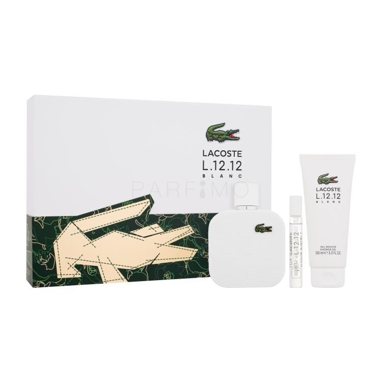 Lacoste L.12.12 Blanc Geschenkset Eau de Toilette 100 ml + Duschgel 100 ml + Eau de Toilette 7,5 ml