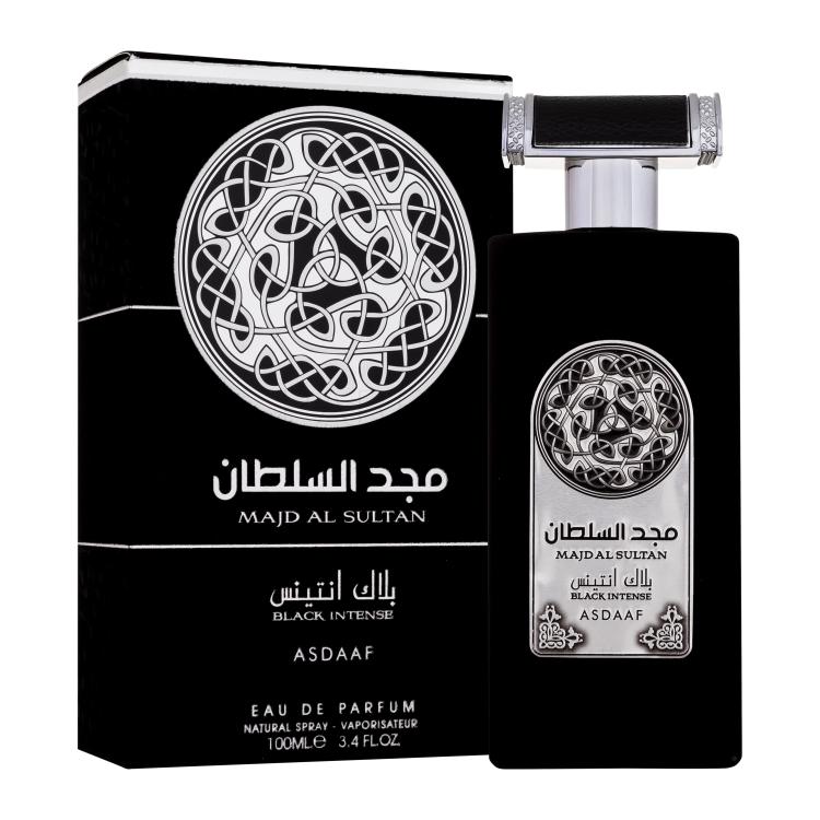 Asdaaf Majd Al Sultan Black Intense Eau de Parfum für Herren 100 ml