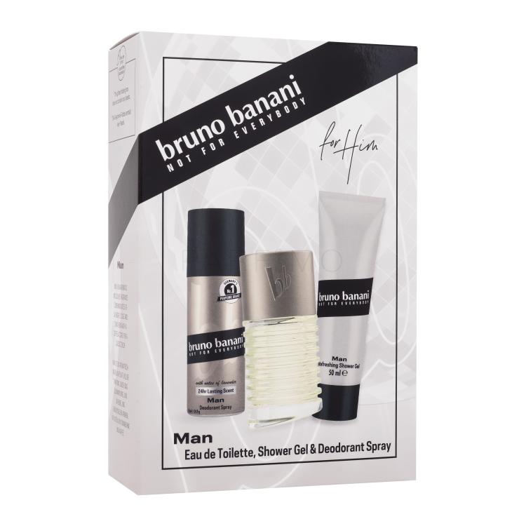 Bruno Banani Man Geschenkset Edt 50ml + 50ml Duschgel + 50ml Deo