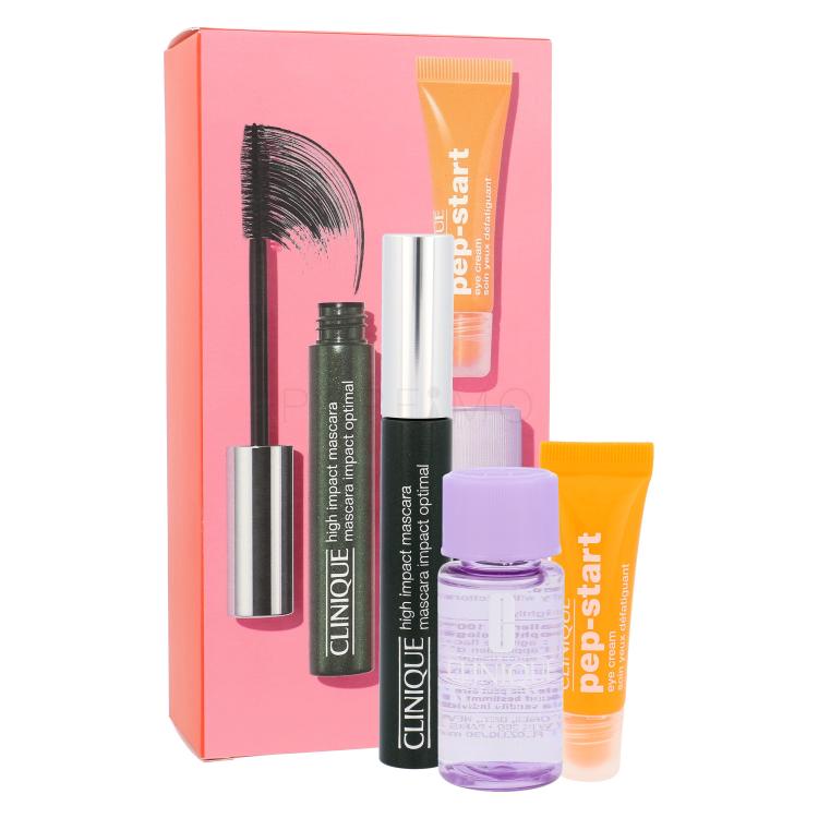 Clinique High Impact Geschenkset Mascara High Impact 7 ml + Make-up Entferner Take The Day Off 30 ml + Augencreme Pep-Start Eye Cream 7 ml