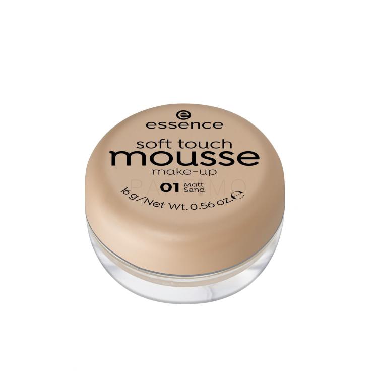 Essence Soft Touch Mousse Foundation für Frauen 16 g Farbton  01 Matt Sand